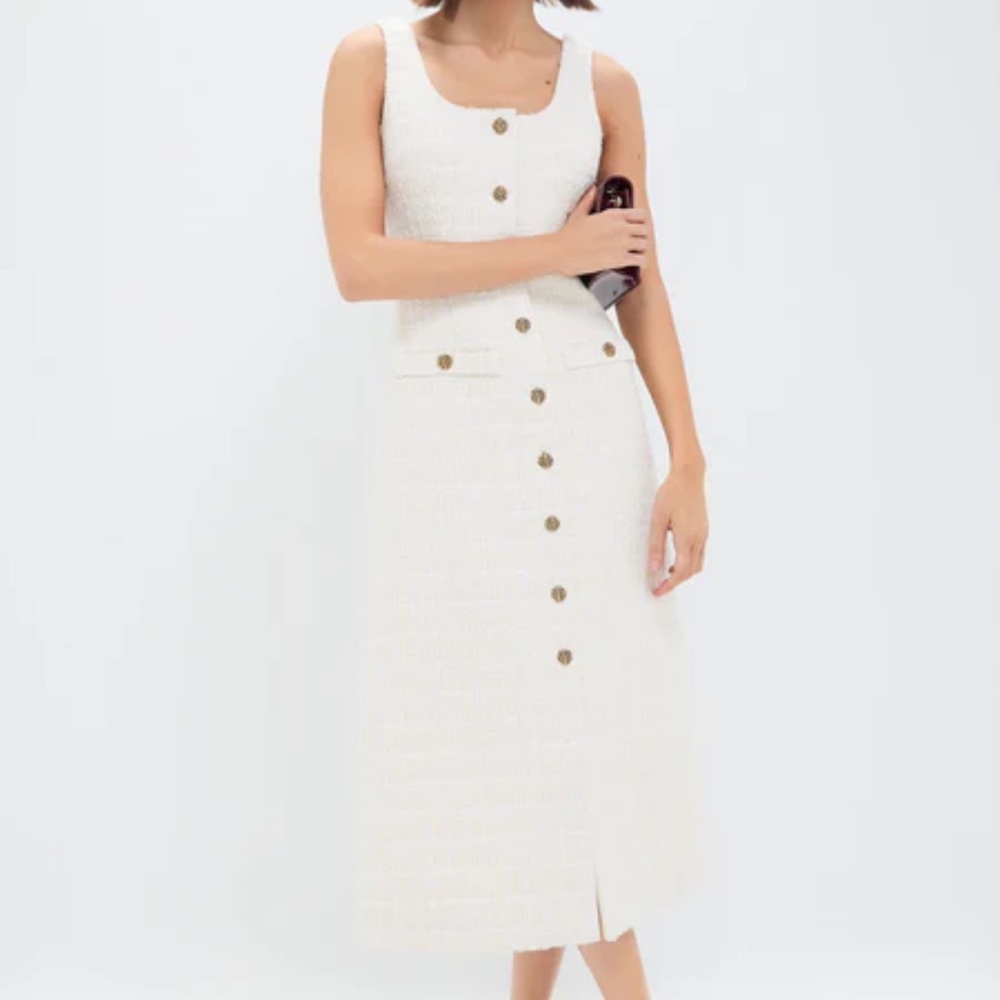 Tuckernuck Cream Midi Dress - Picture 2 of 6
